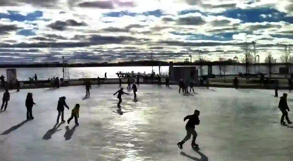 Skating at Harbourfront