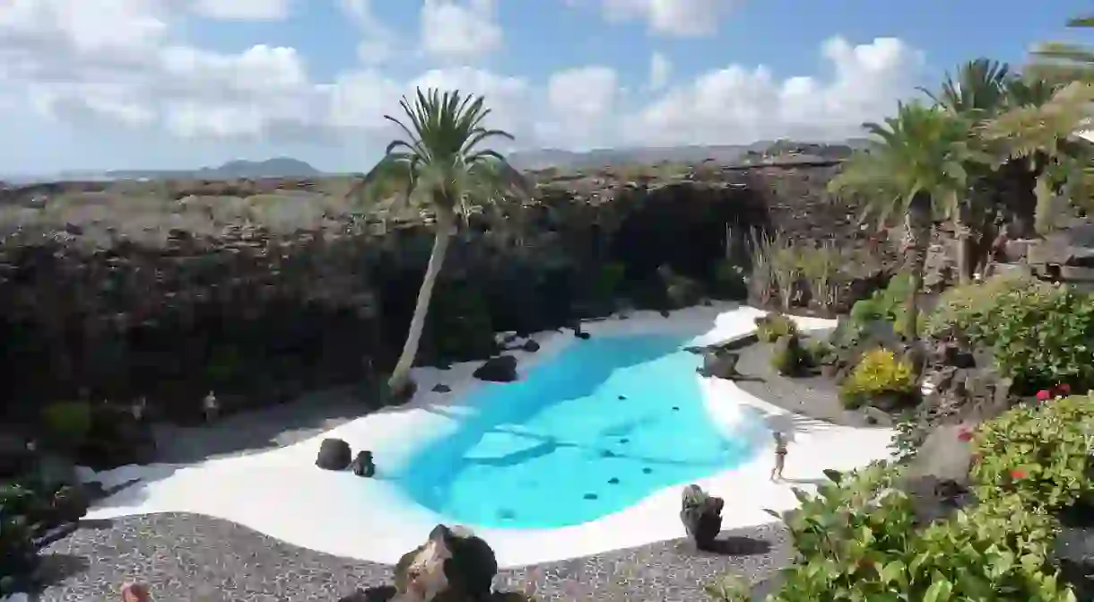 La piscina de los Jameos del Agua