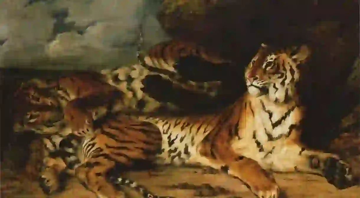 Eugène Delacroix, A Young Tiger Playing With Its Mother, 1832