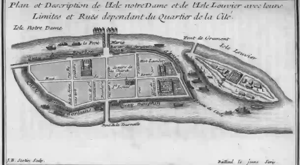 Map of the islands in the early 1700s