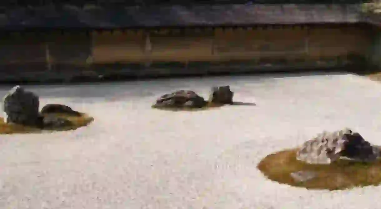 Stone and Sand Garden at Ryoanji