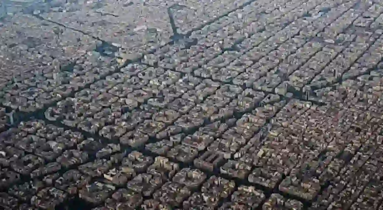 Eixample as seen from above