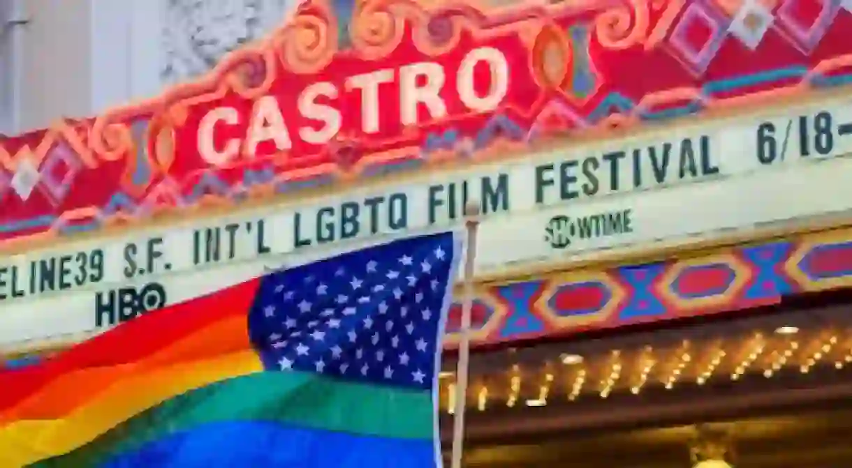 Castro Sign During LGBTQ Festival