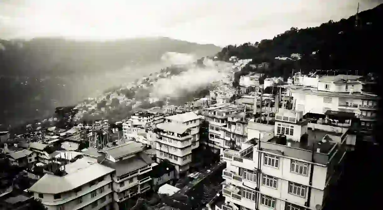 Aerial View Of Gangtok