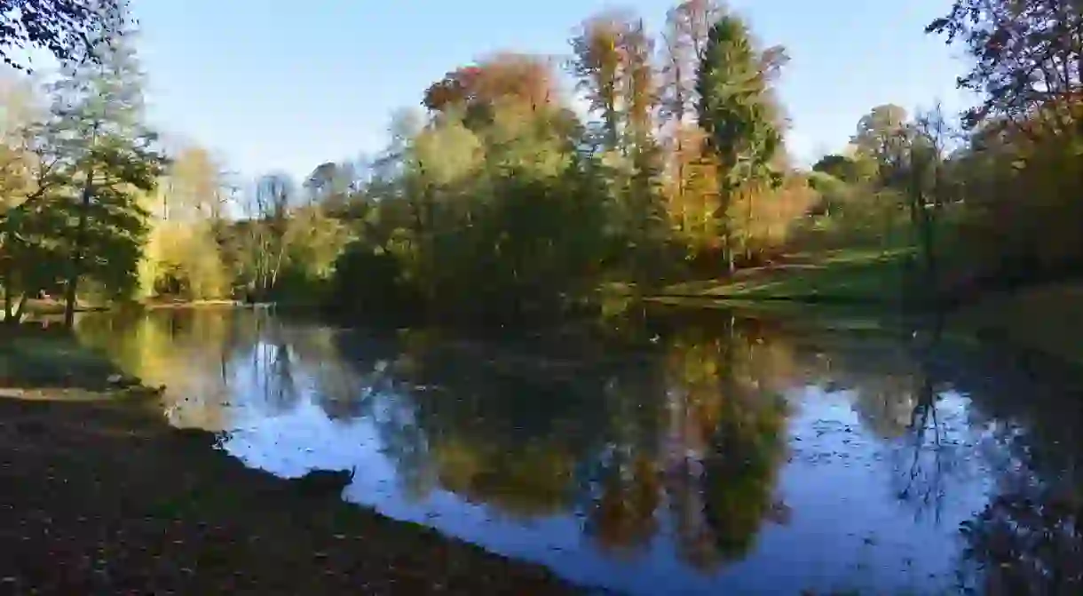 The Tournay-Solvay park in Fall