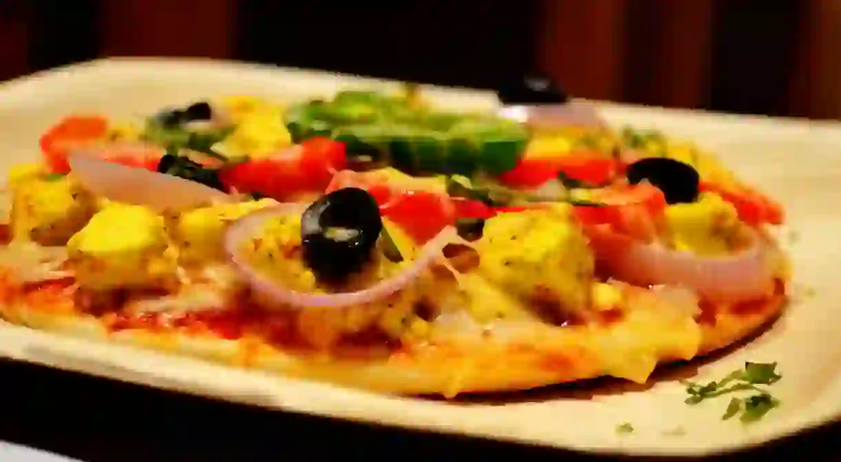 Kadhai Paneer Pizza