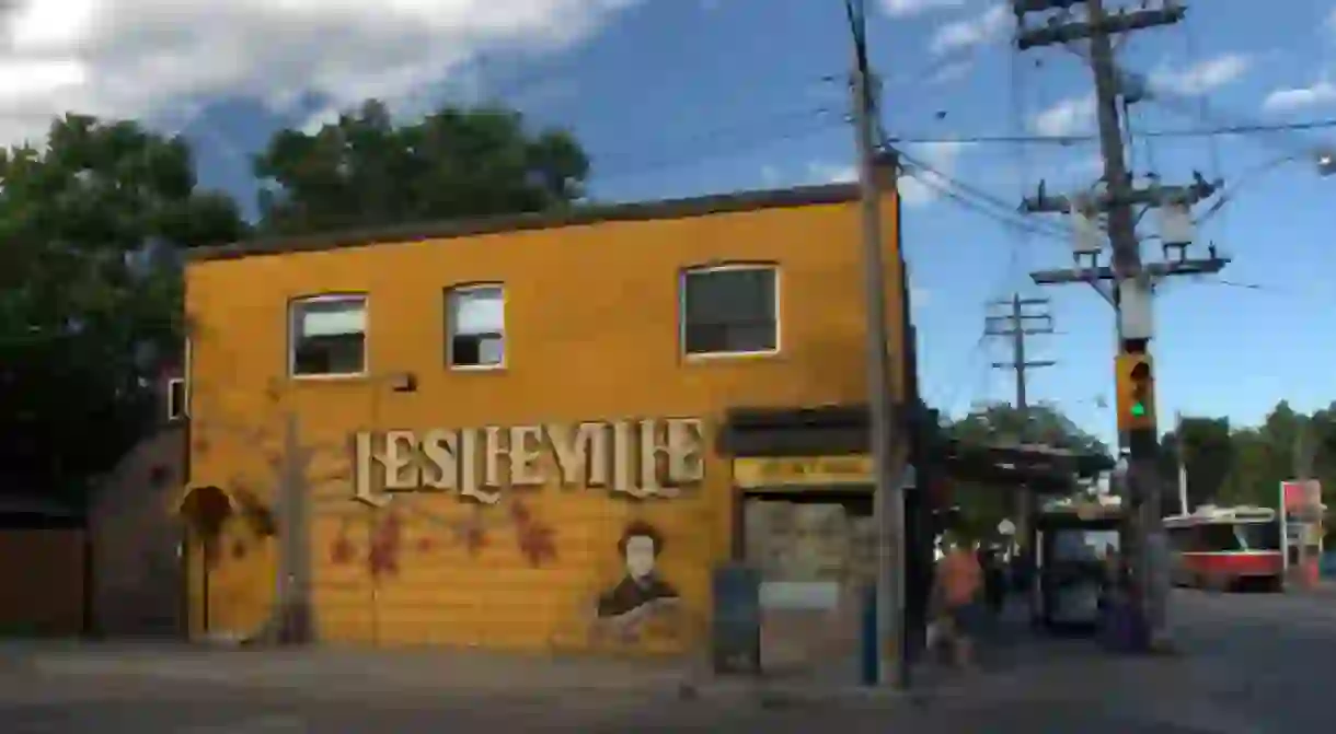 A mural on Jones Avenue in Leslieville