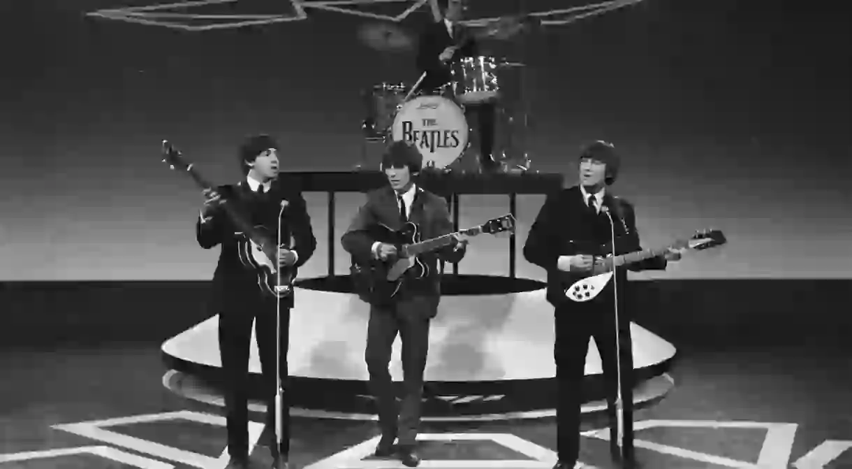 The Beatles playing with Jimmie Nicol in place of Starr when he was hospitalised with tonsilitis