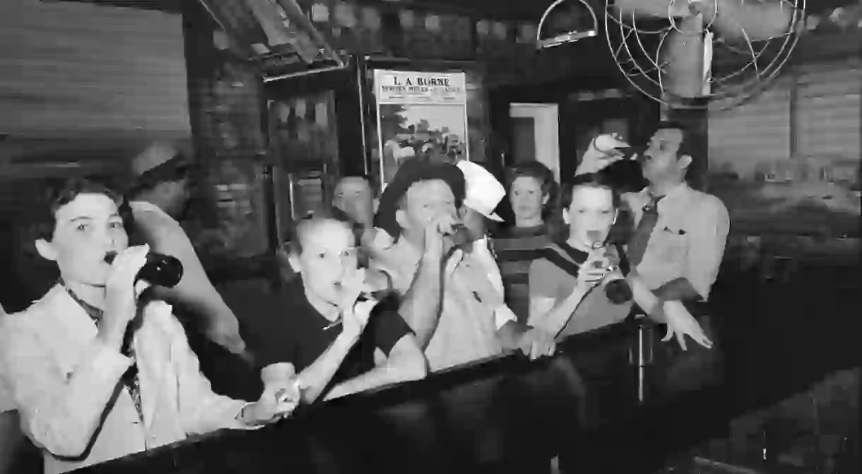 Drinking Beer at the Bar, Louisiana, September 1938