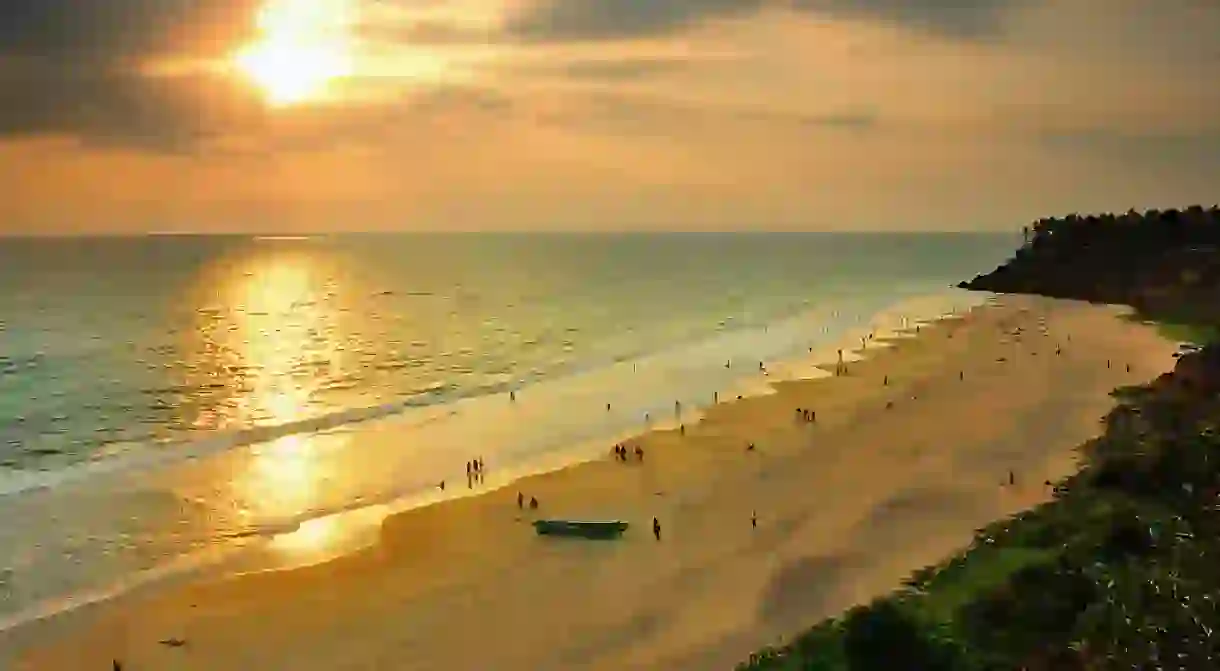 Sunset at Varkala Beach