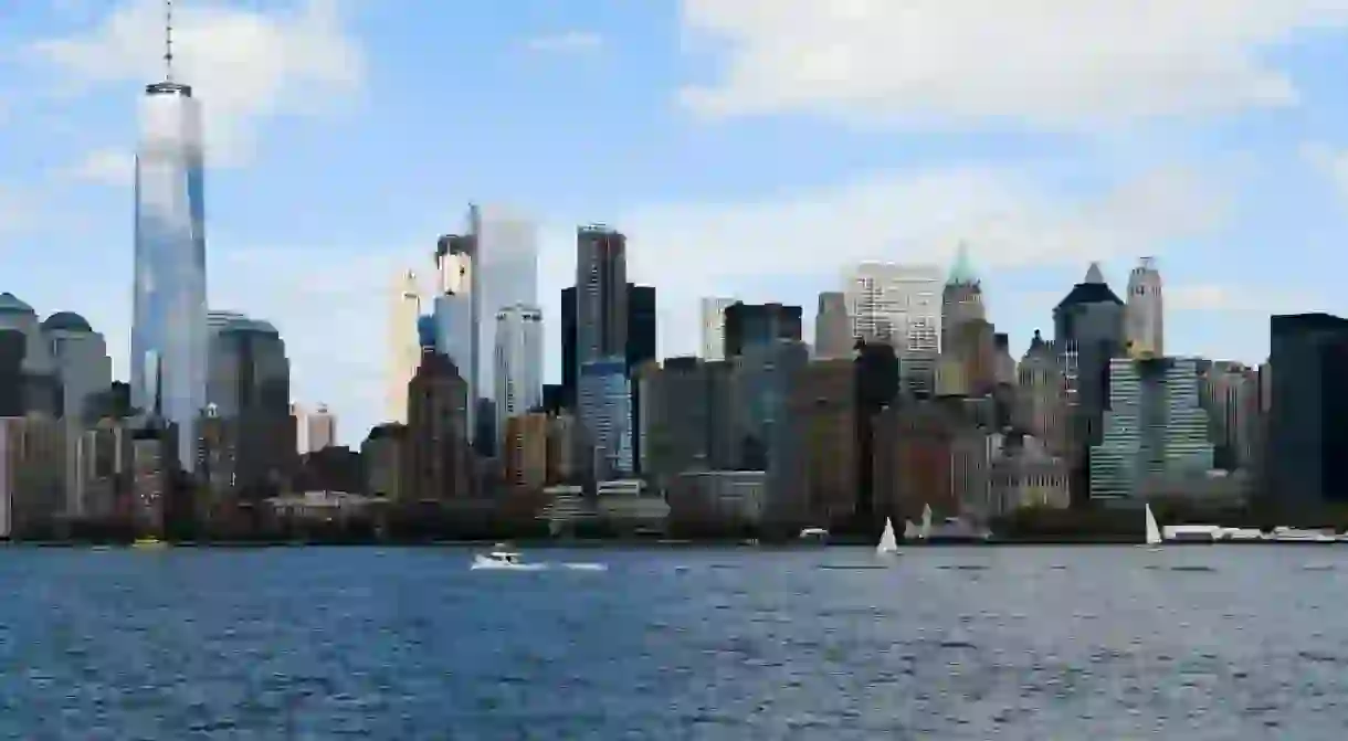 A view of Lower Manhattan from the Hudson River