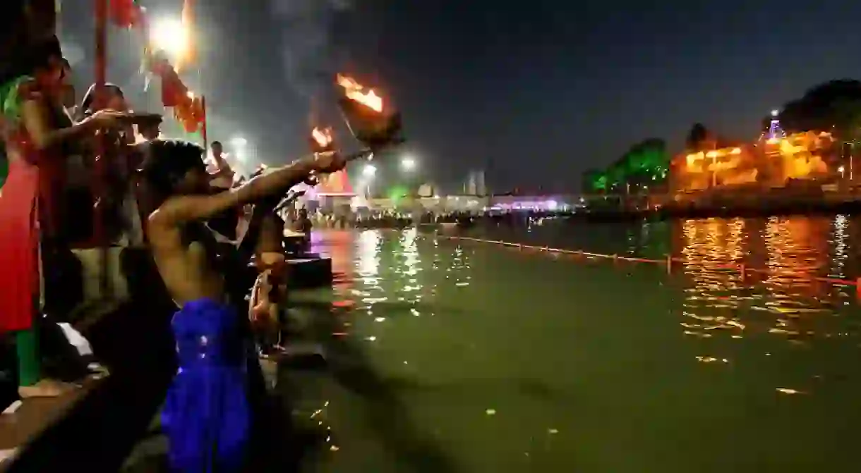 Devotees Taking The Holy Dip At Simhasta Kumbh, Ujjain (c) Anil Gulati