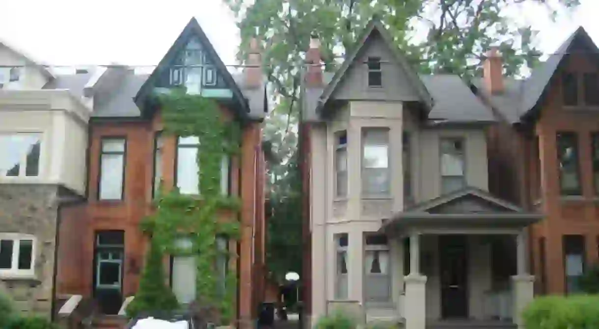 Bay-and-gable houses in The Annex