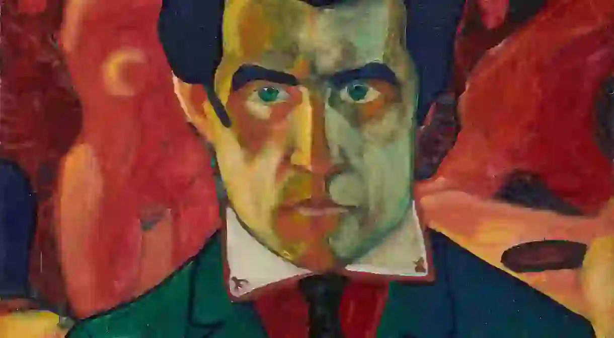 Kazimir Malevich, Self-Portrait, 27 x 26.8 cm, Tretyakov Gallery, circa 1910