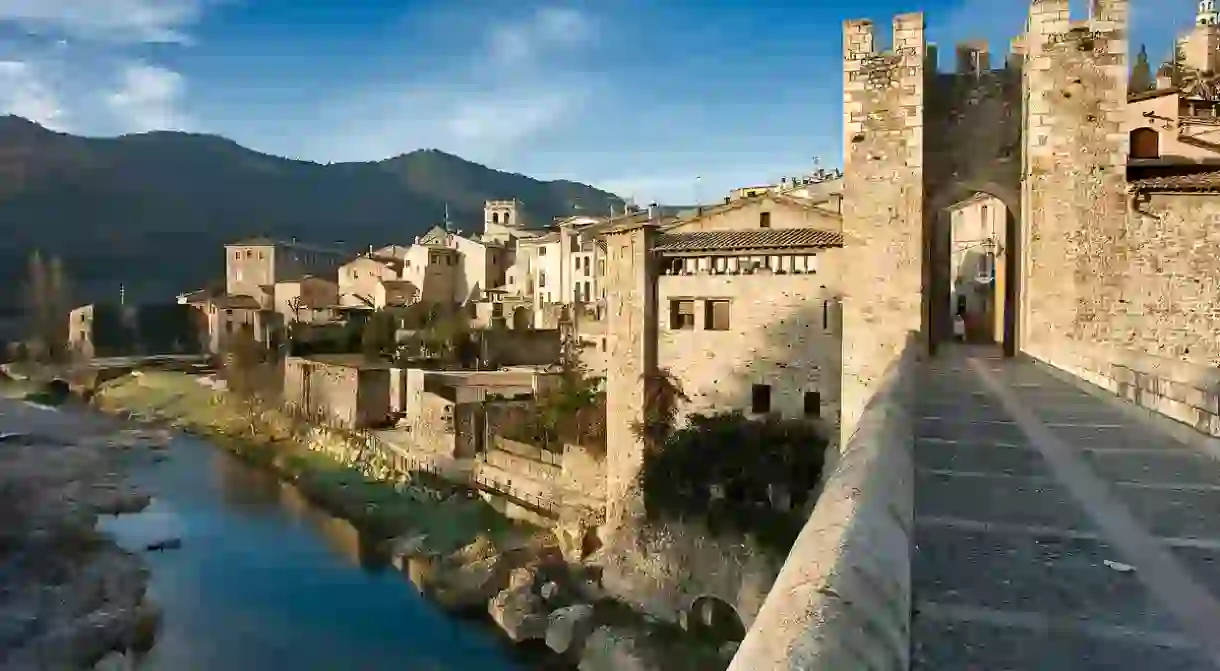 Besalú seen from the bridge