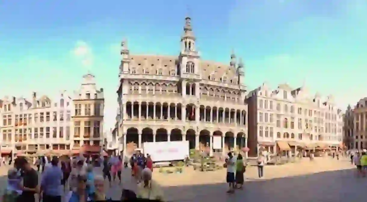 A panorama of the Grand Place