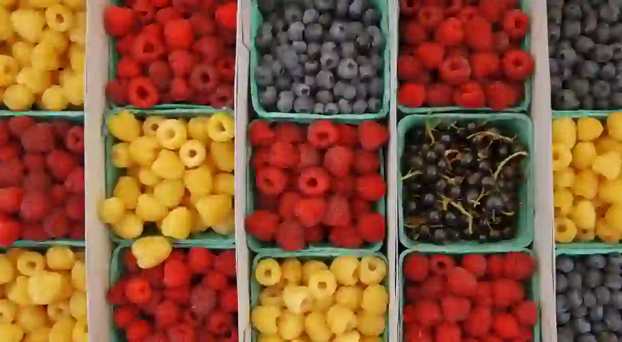 Berries at Santa Monica Farmers Market