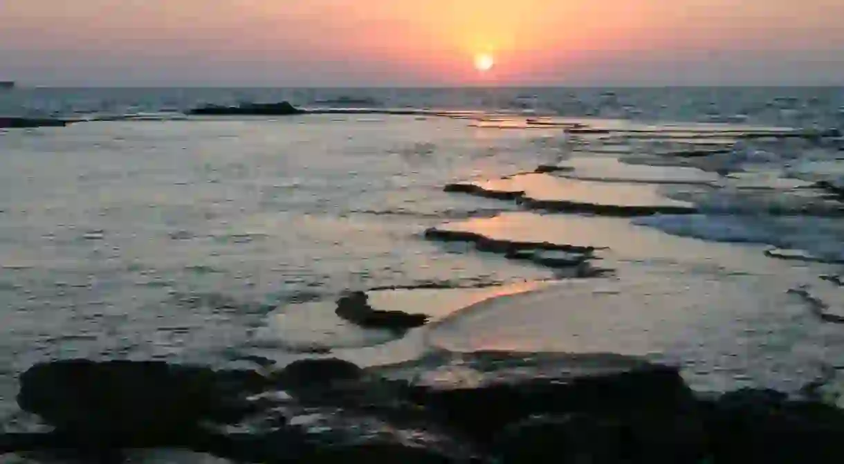 Caesarea Sea Courtesy of WiikiCommons