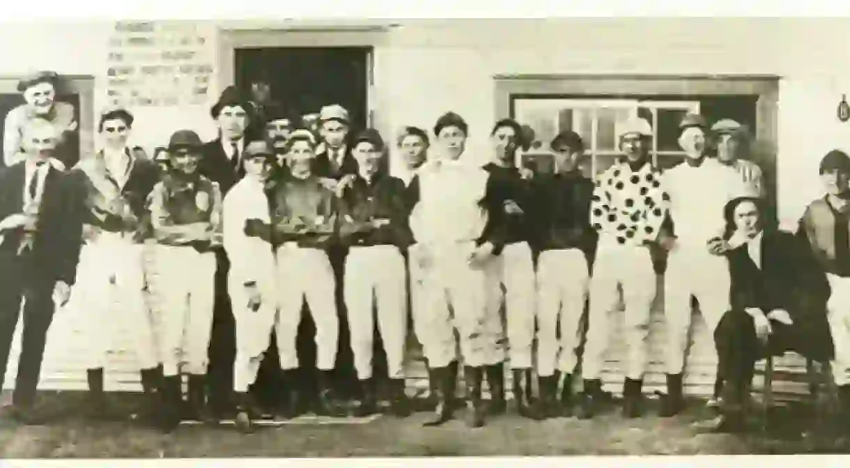 Harry Watts Richard Watts and others at Woodbine Race Track 1914