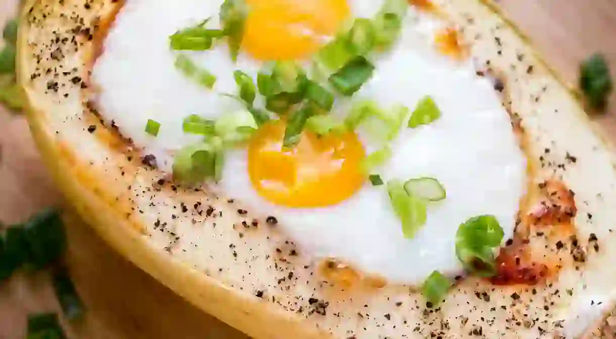 Spaghetti Squash Breakfast Bowl