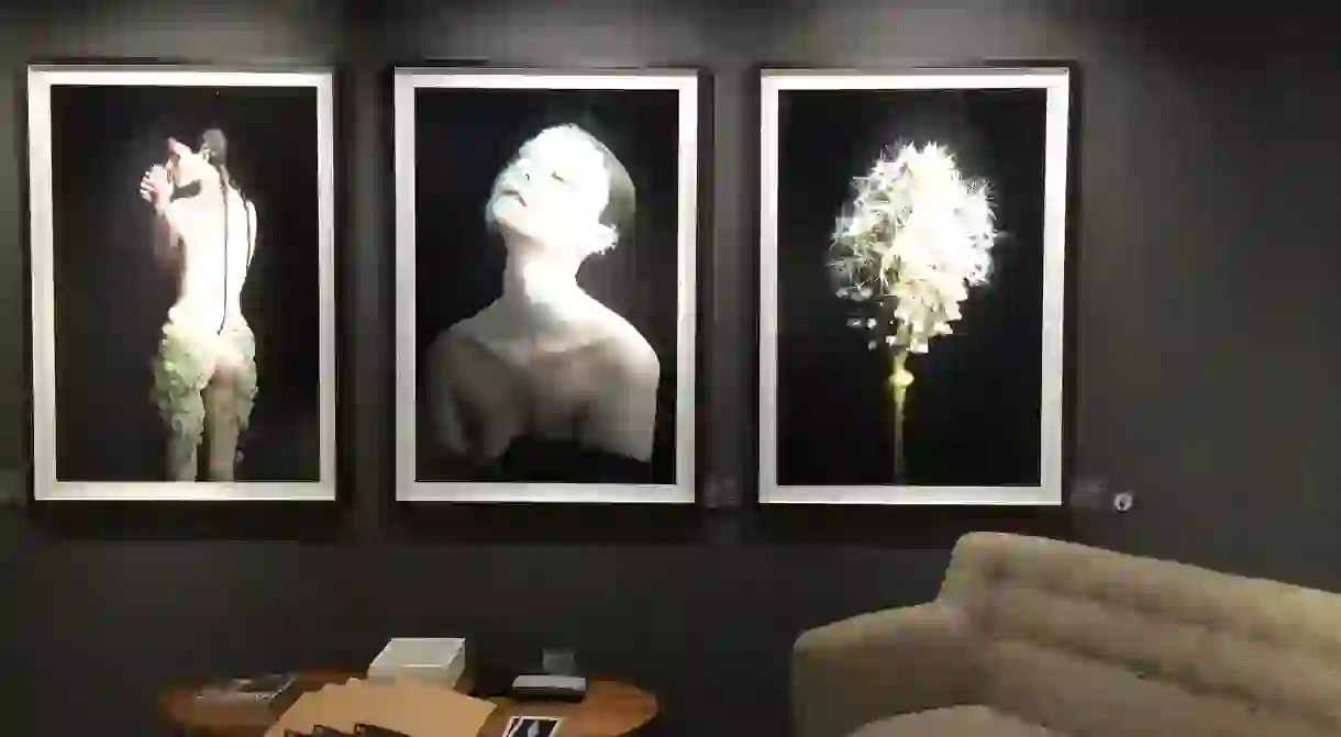 [From left to right] Dandelion #0, Dandelion #07, Dandelion #06 by Duy Anh Nhan Duc at La Galerie Paris 1839