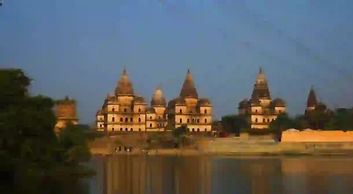 Orchha Temple on the banks of river Betwa