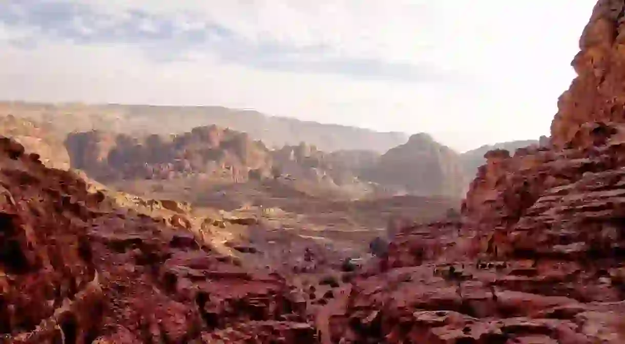 A general view of the city of Petra