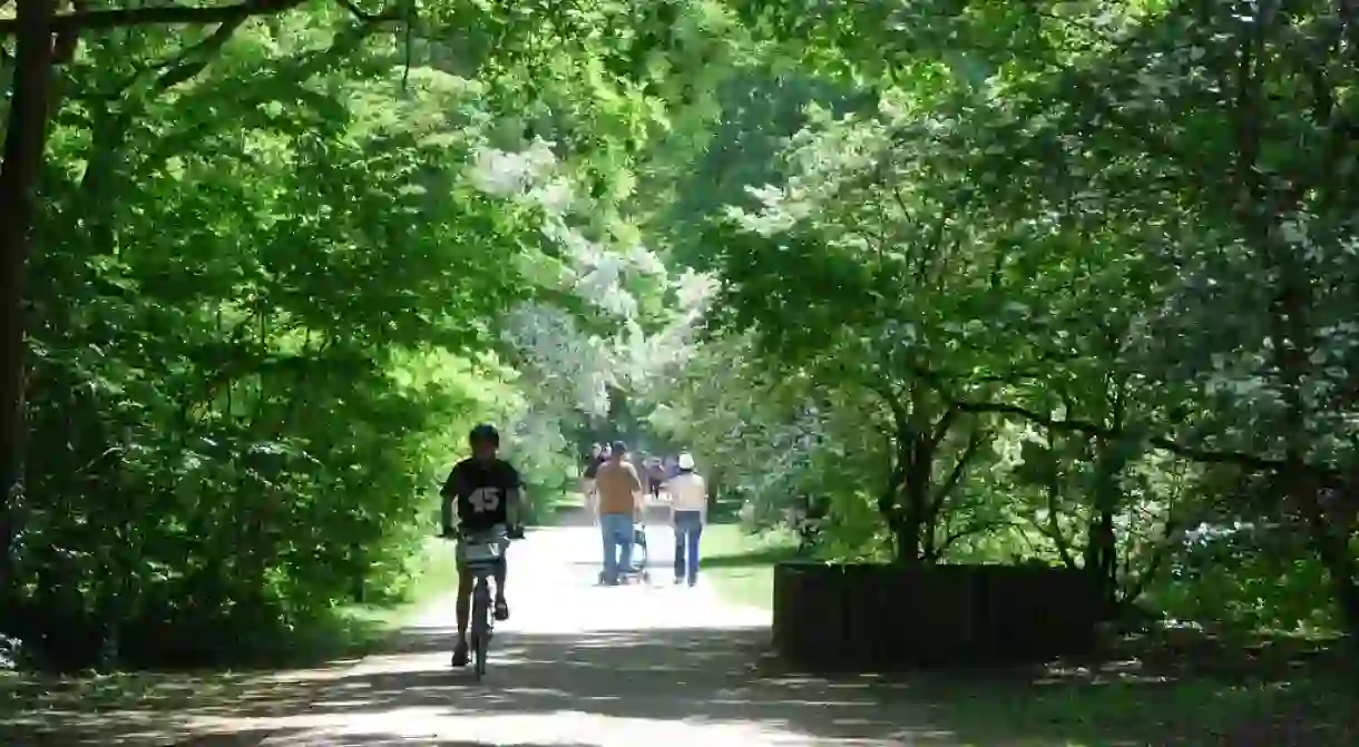 The promenade verte, a path for hikers and cyclists that weaves through Brussels greenest spots