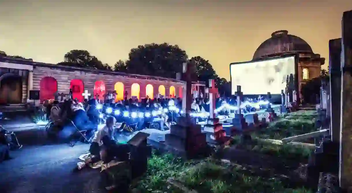 Nomad Cinema at Brompton Cemetery, 2015