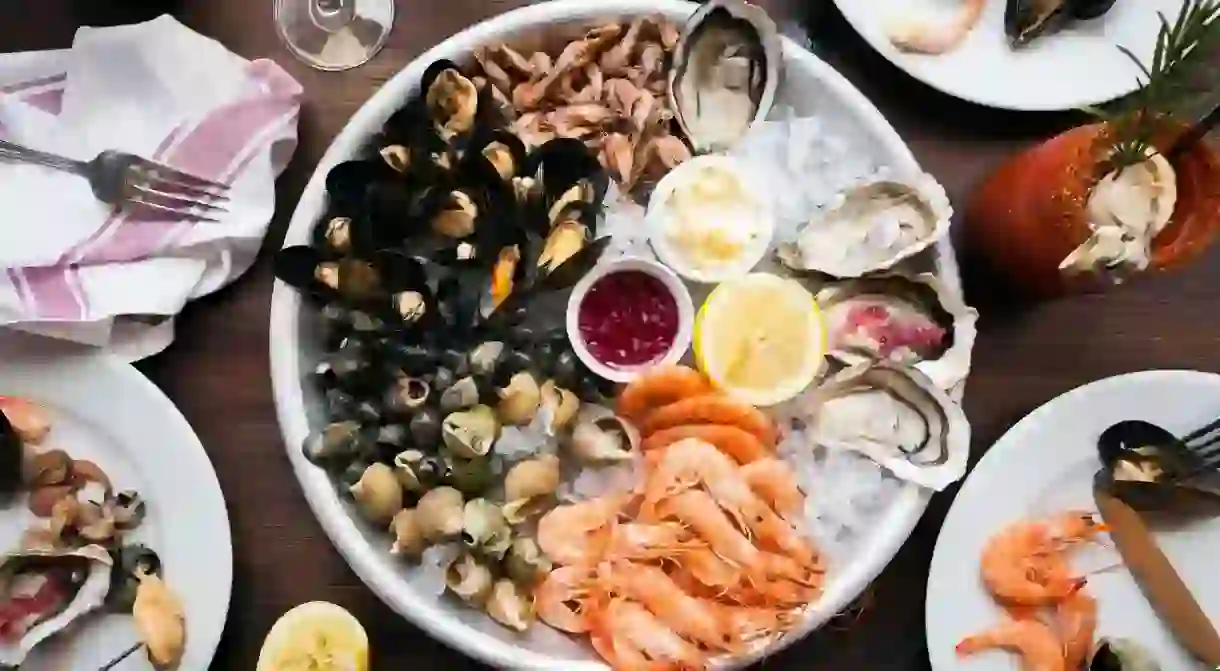 Seafood platter