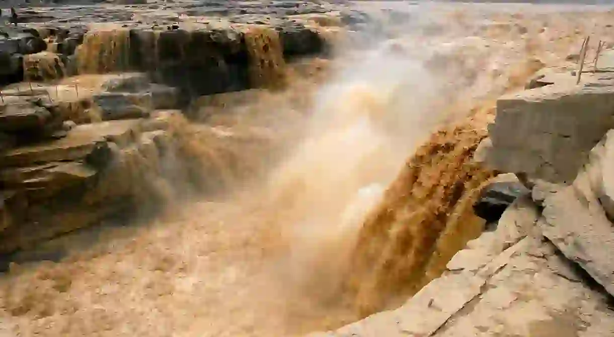 Hukou Waterfall of Yellow River, China