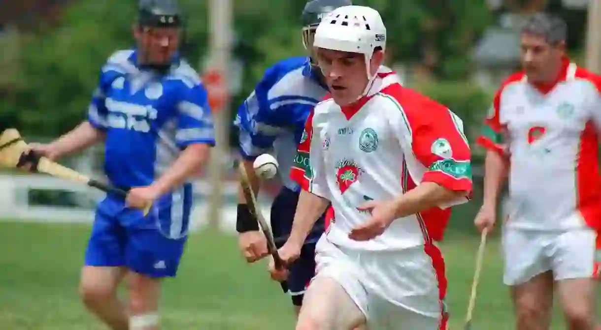 A hurling game in Philadelphia, USA