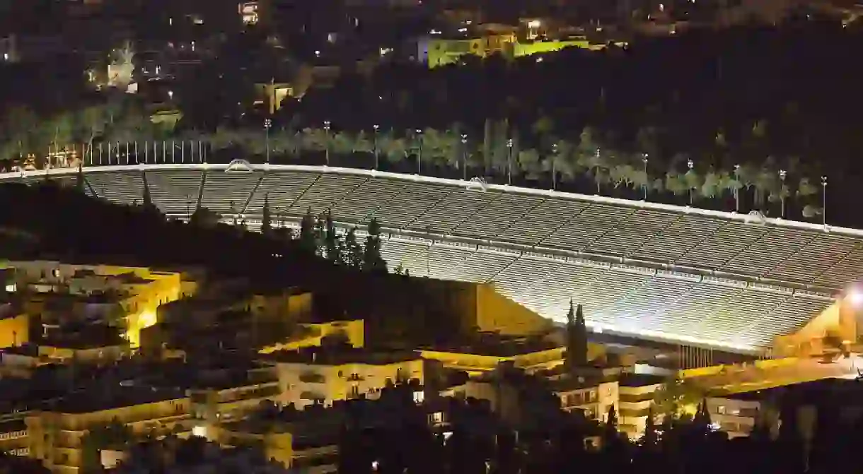 The Panathenaic Stadium in Athens, where the first modern Olympic Games were held in 1896