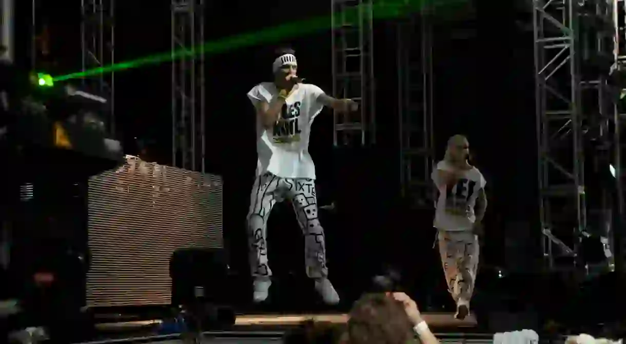 Die Antwoord perform at Coachella 2010