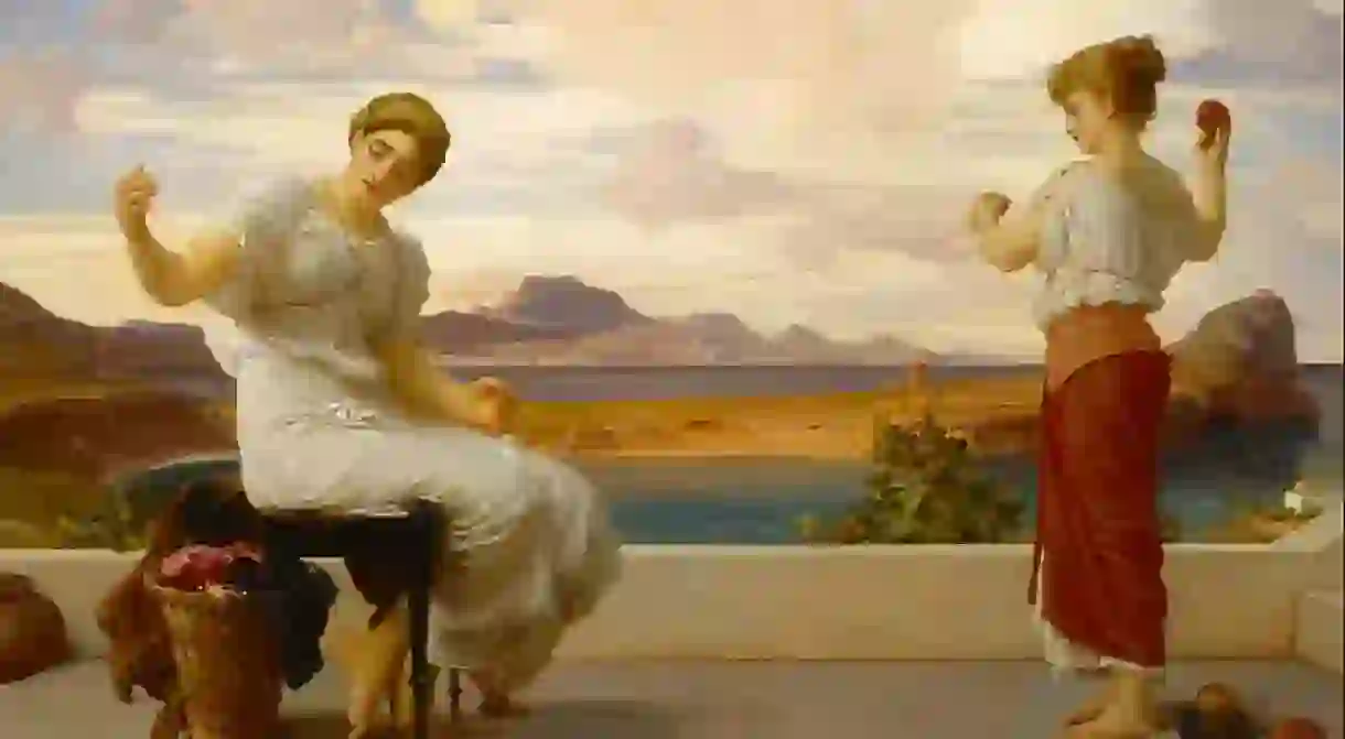 Winding the Skein by Lord Frederic Leighton, 1878