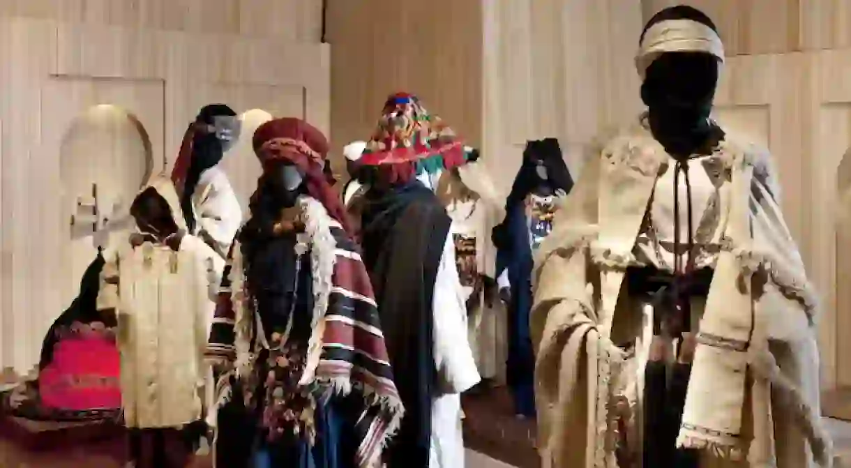 Traditional clothing at the Berbères Musée Berbère Jardin Majorelle