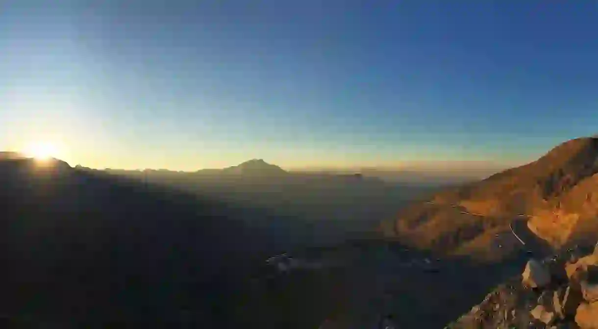 Sunrise at Jabal Al Jais Mountain /