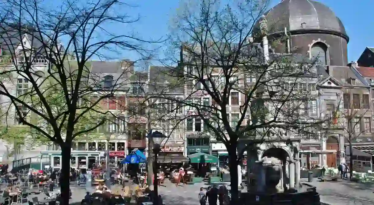 Lièges Place du Marché Square boasts a bunch of charming terraces