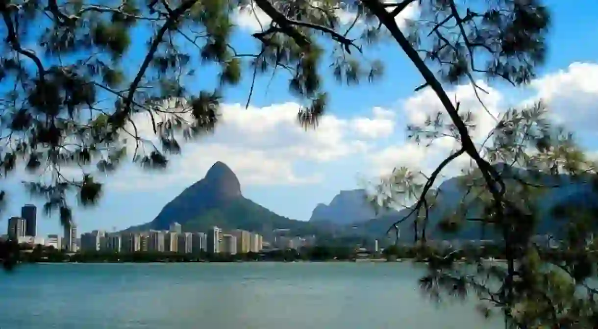 View across the lake on a clear day