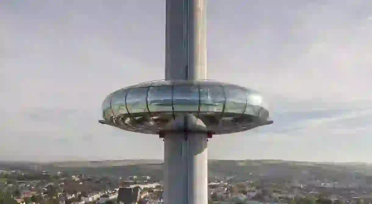 The i360 towers above Brighton