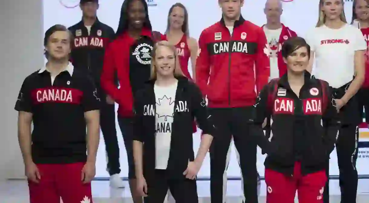 The Canadian Olympic uniform