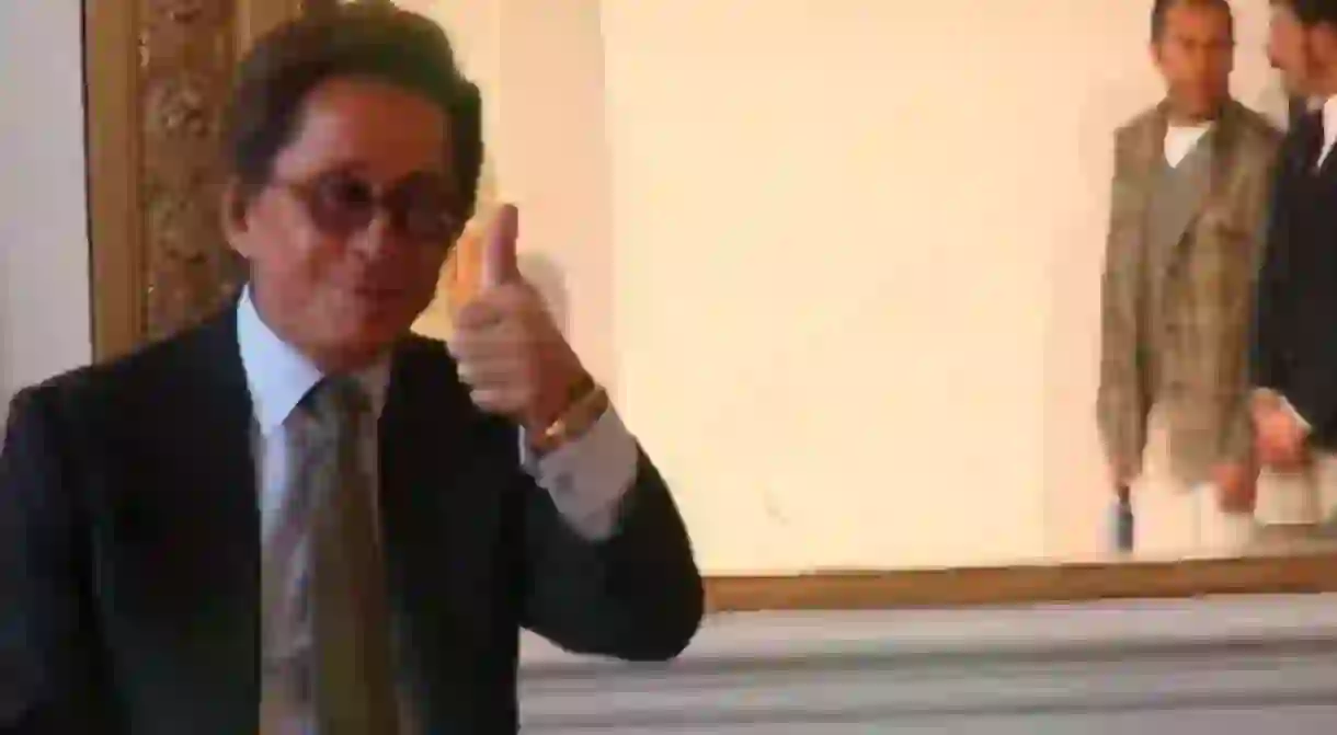 Valentino, designer in a screenshot from the fashion documentary Valentino: The Last Emperor