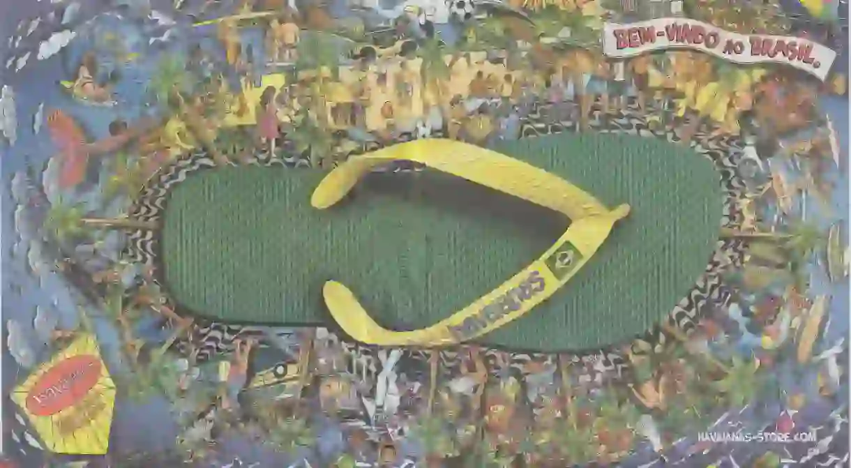 An advert for the iconic Havaianas