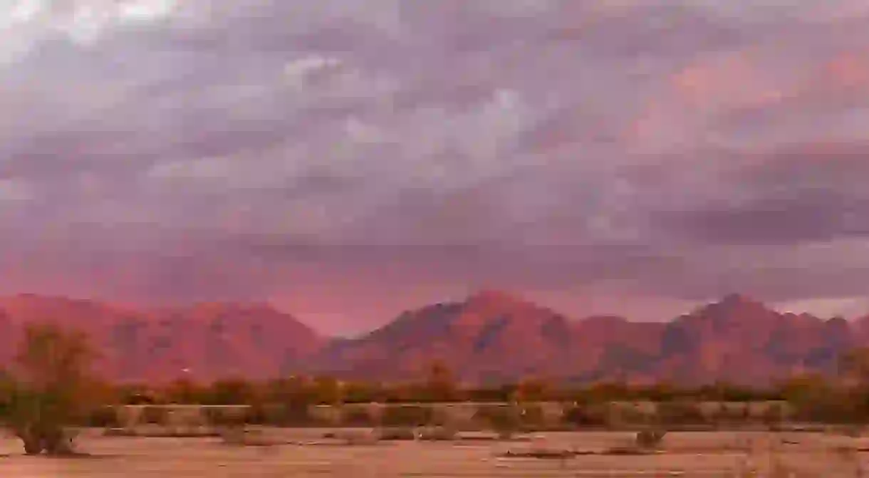 McDowell Mountains at sunset