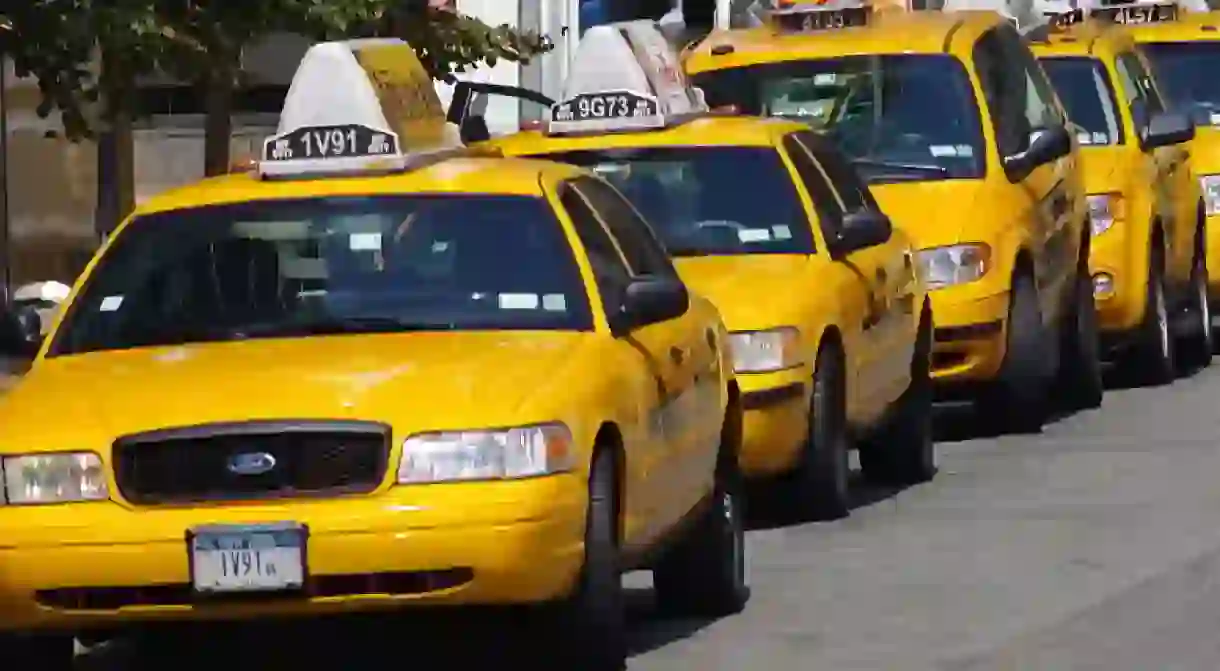 Yellow Cabs In New York