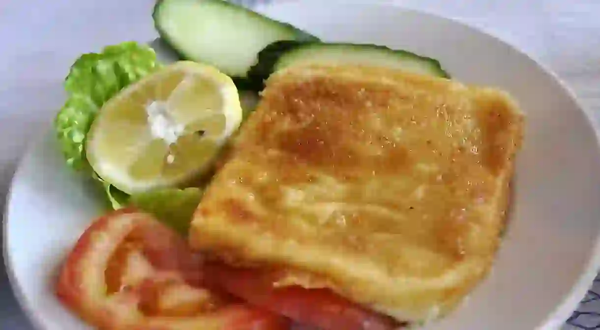 Horiatiki salad, or traditional Greek salad