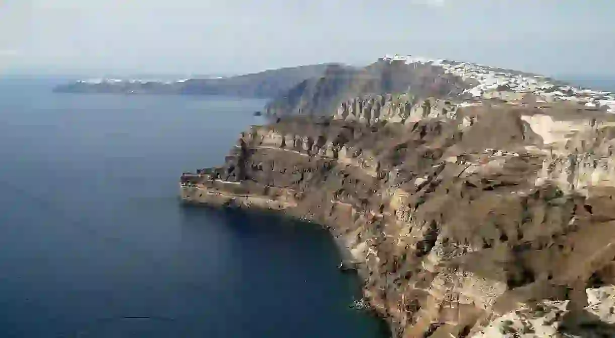 View of Oia and Fira