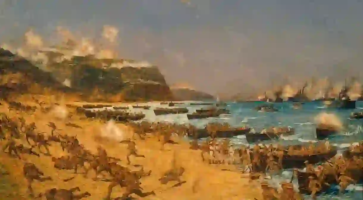 Anzacs landing at Gallipoli, World War I