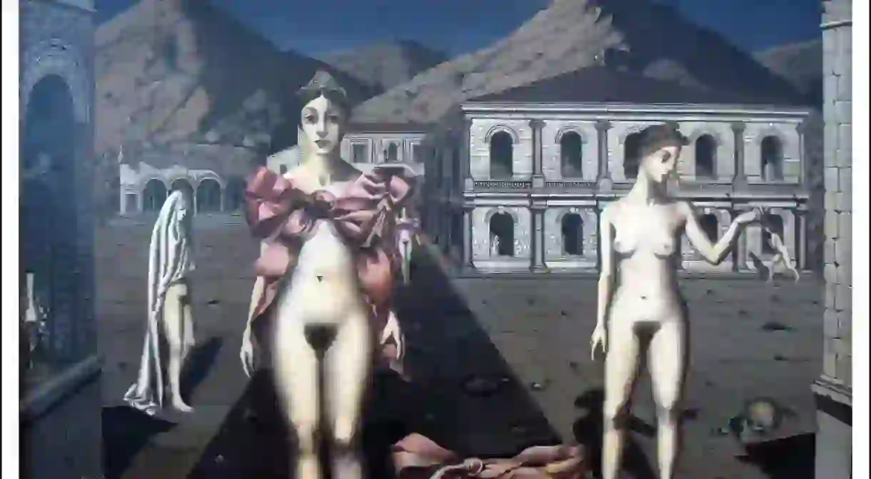 Paul Delvaux De roze strikken 1937