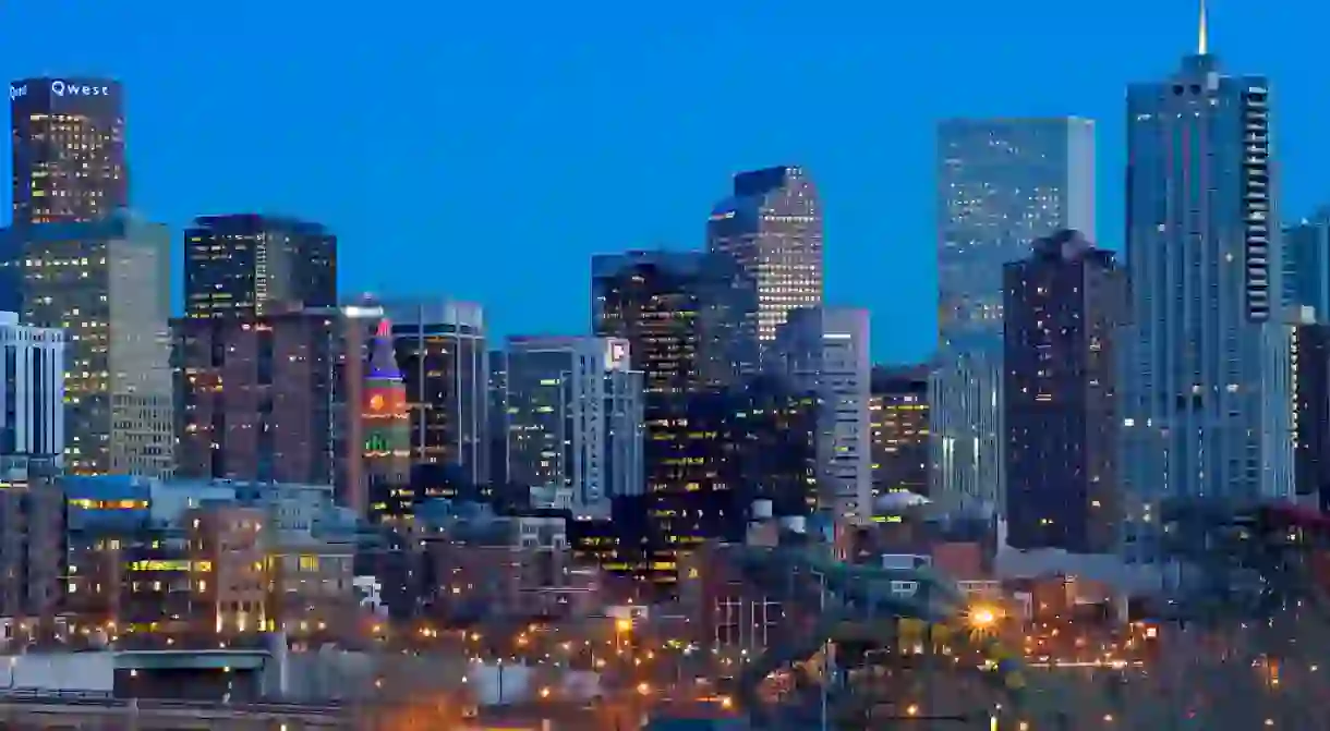 Denver Skyline at Sunset